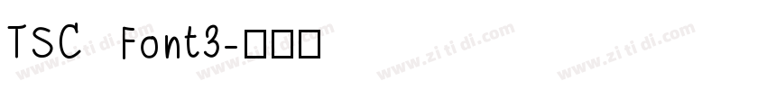 TSC Font3字体转换